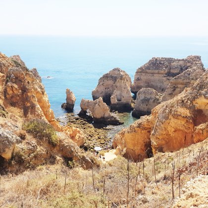 Lagos : punta da piedade op 48 km