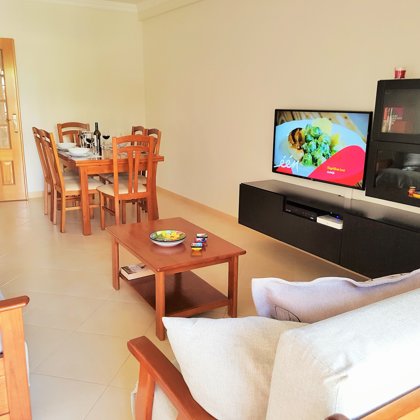 Living room with smart TV and satellite TV (25 m2)