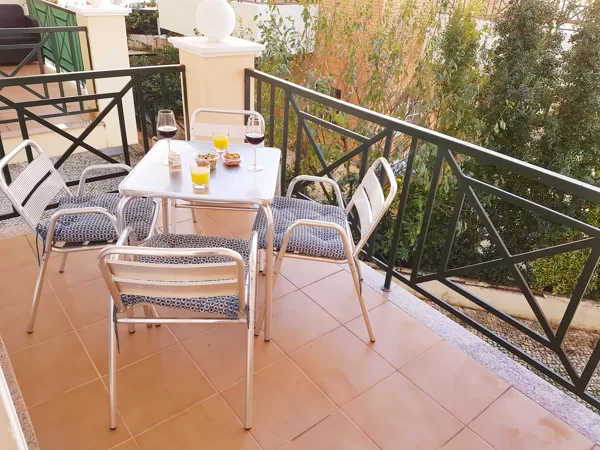 Front terrace