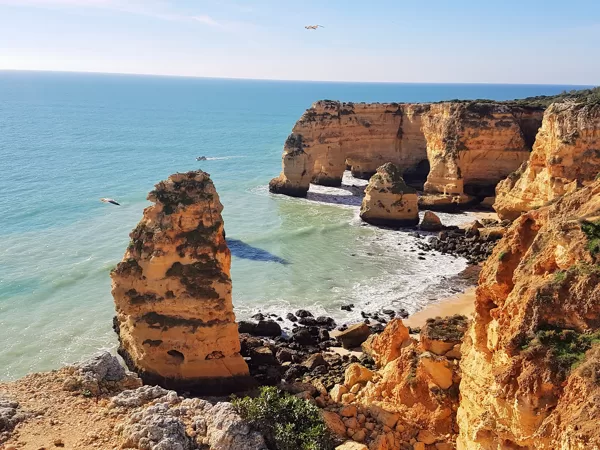 Praia da marinha in Lagoa at 9 km